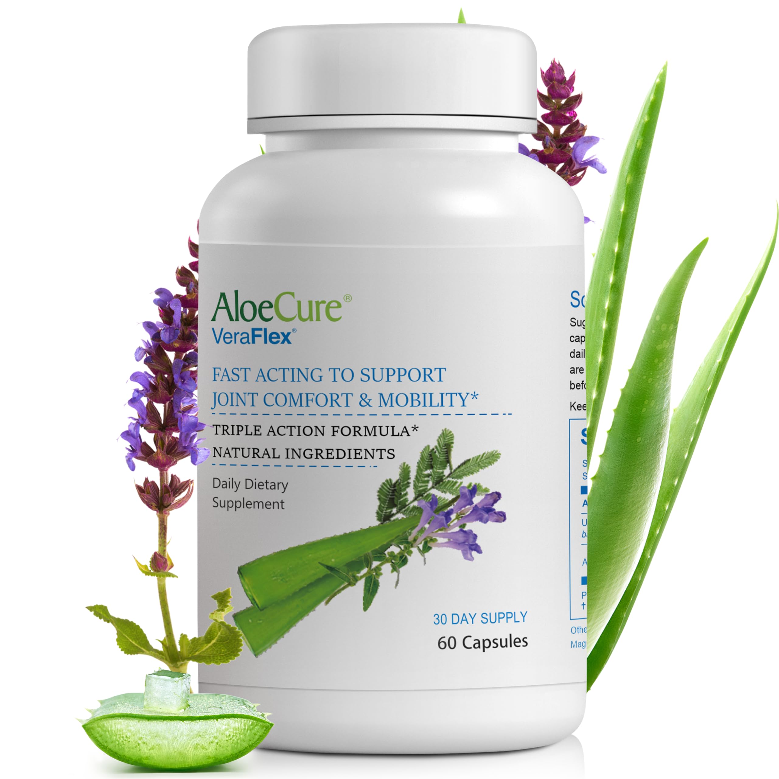 AloeCure VeraFlex Natural Joint Support Supplement with USDA Organic Aloe Vera